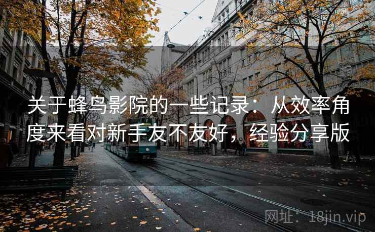 关于蜂鸟影院的一些记录：从效率角度来看对新手友不友好，经验分享版