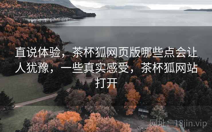 直说体验,茶杯狐网页版哪些点会让人犹豫,一些真实感受,茶杯狐网站打开